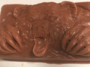 Bear soap with Sandalwood essential oil. 5 oz bar