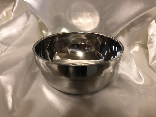 Stainless steel and Sterling Silver Shaving Mug