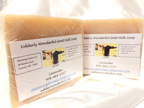 Lavender: Goat Milk Soap 4.8 oz bar